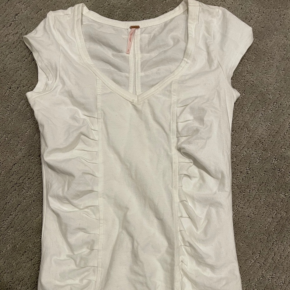 Free People white t-shirt